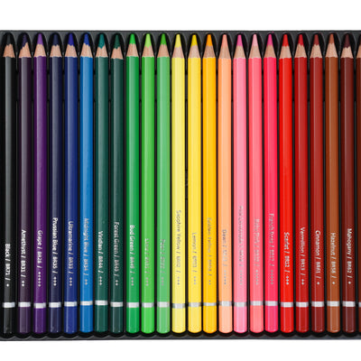 BRUSTRO Artists Watercolour Pencil Set of 72 in Elegant tin Box