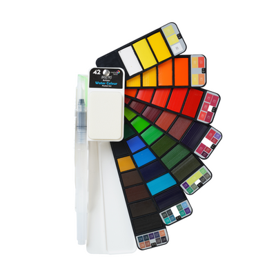 Brustro Artists ’ Watercolour Pan (Set of 42 Colours)