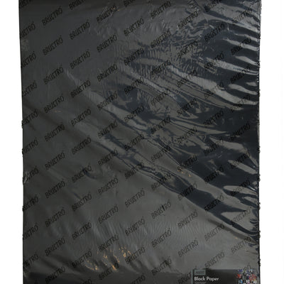 Brustro Black Paper - 200 GSM 50 cm x 70 cm (Pack of 10 Sheets)
