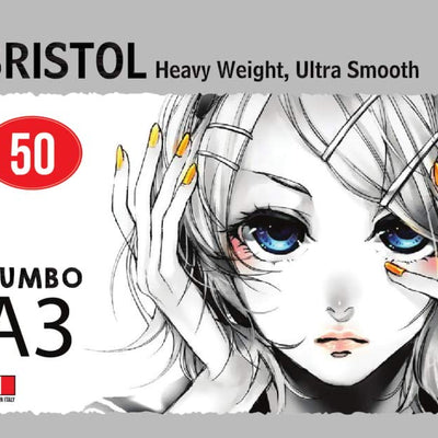Brustro Bristol 250 GSM Jumbo - A3 (50 Sheets)