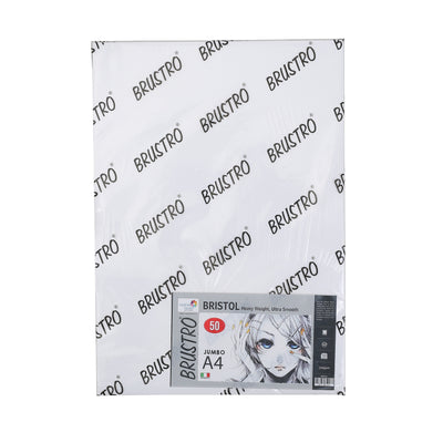 Brustro Bristol 250 GSM Jumbo - A4 (50 Sheets)