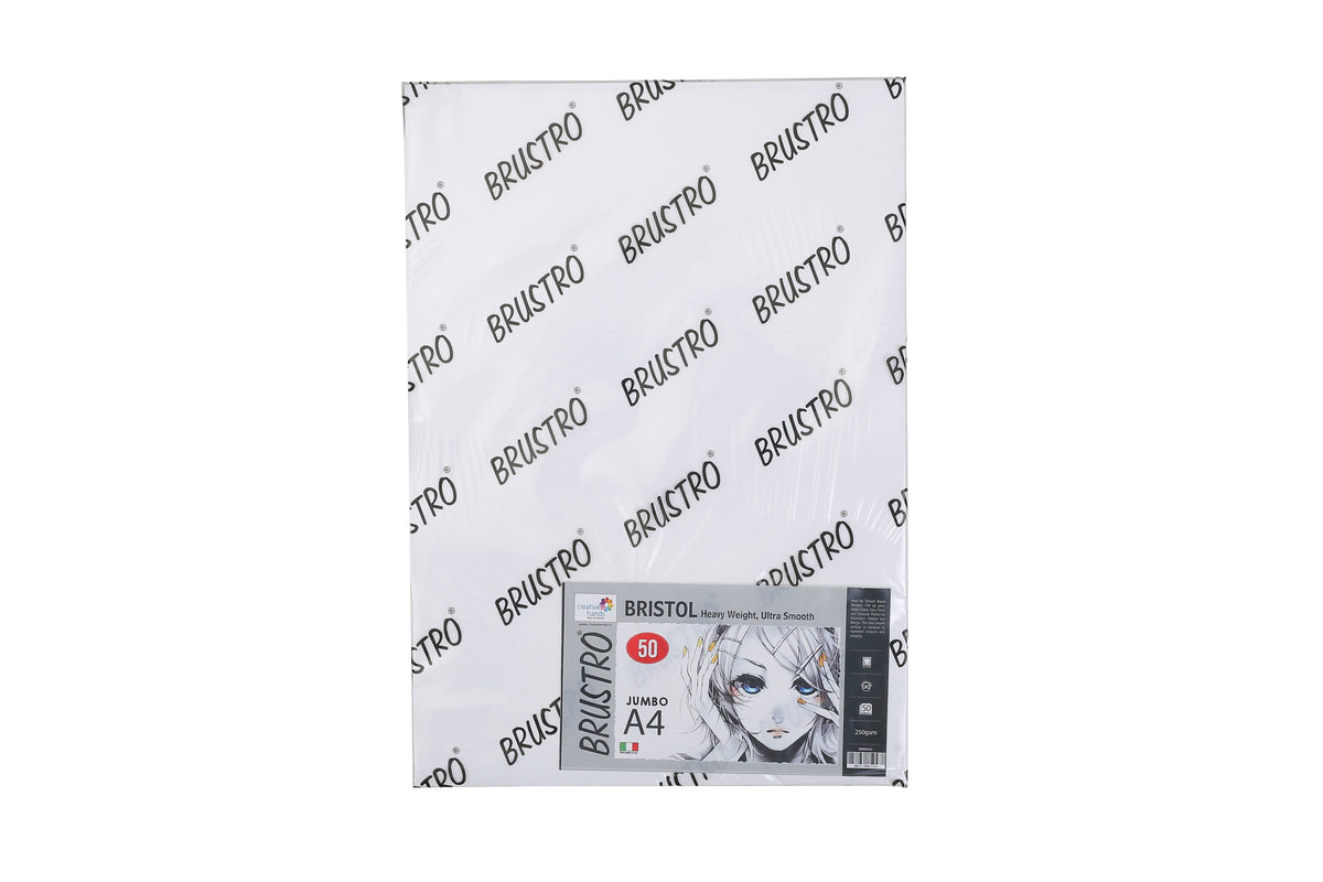 Brustro Bristol 250 GSM Jumbo - A4 (50 Sheets)