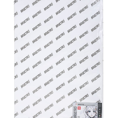 Brustro Bristol Ultra Smooth Paper 250 GSM, Size - A2, 10 Sheets