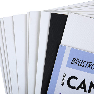 Brustro Artists Canvas Cloth Cut to Size Assorted A4 (Pack of 10)
