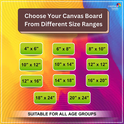 Brustro Canvas Board Medium Grain 6"X8" (Pack of 8)