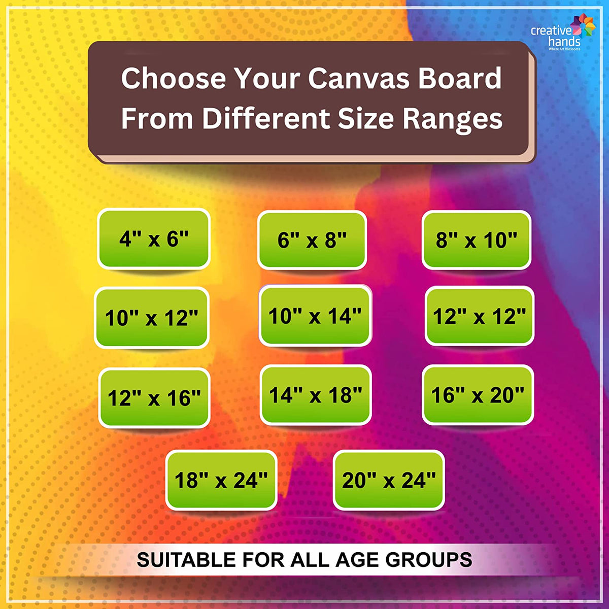 Brustro Canvas Board Medium Grain 6"X8" (Pack of 8)