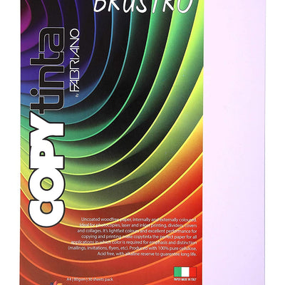 BRUSTRO Copytinta Coloured Craft Paper A4 Size 80 GSM Pastel Green Shade, 30 Sheets Pack. Double Side Coloured for Office Printing, Art, Origami, Craft. VERDE CHIARO
