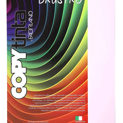 BRUSTRO Copytinta Coloured Craft Paper A4 Size 80 GSM Pastel Green Shade, 30 Sheets Pack. Double Side Coloured for Office Printing, Art, Origami, Craft. VERDE CHIARO