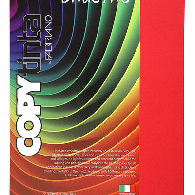 BRUSTRO Copytinta Coloured Craft Paper A4 Size 80 GSM Pastel Green Shade, 30 Sheets Pack. Double Side Coloured for Office Printing, Art, Origami, Craft. VERDE CHIARO