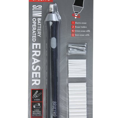 Brustro Artists’ Colour Pencil Set of 72 with Wiro Pad A4-160GSM & Slim Battery Operated Automatic Eraser