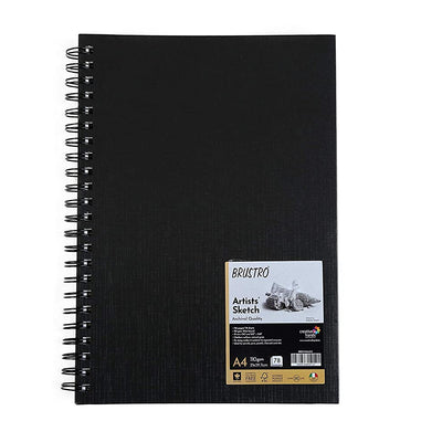 Brustro Artists Wiro Bound Sketch Book Journal, A4 Size,156 Pages,110 GSM