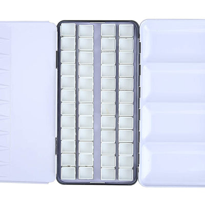 Brustro Empty Watercolour 48 Half Pan Metal Box (Pans Included)