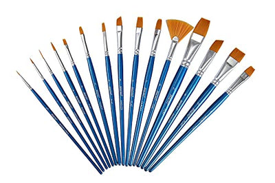 Brustro Artists Gouache Colour Set of 24 (12ML Tubes Each) + Synthetic Brush Set of 15