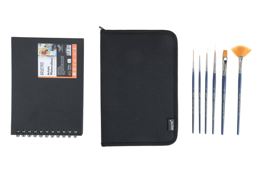 Brustro Artists Watercolour Travel Brush Set A