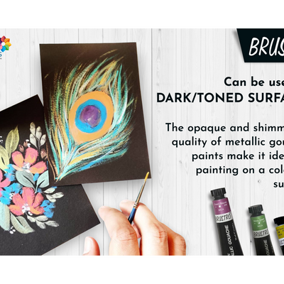 Brustro Artists' Metallic Gouache Set of 18x12ml