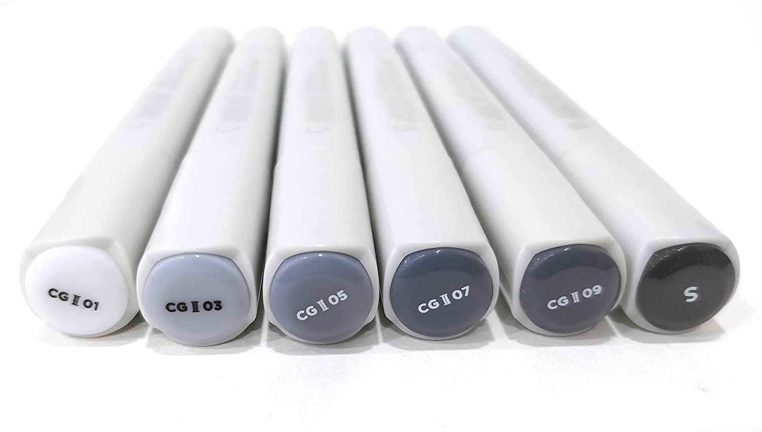 BRUSTRO Twin Tip Alcohol Based Marker Sets (CG A (6)) in Crossline PP See Through Box