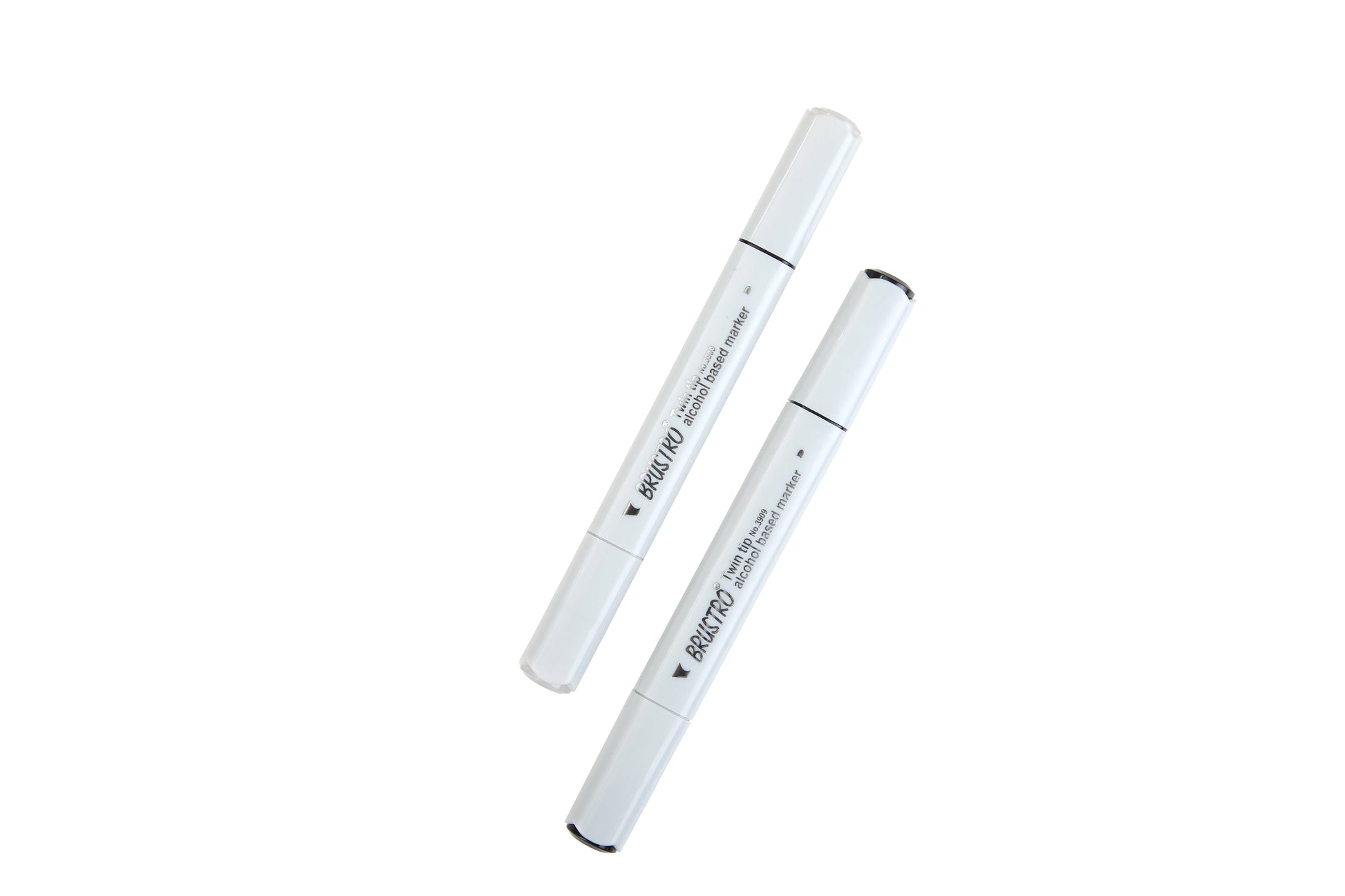 Brustro Twin Tip Alcohol Based Marker Set of (Black & Colourless Blender)