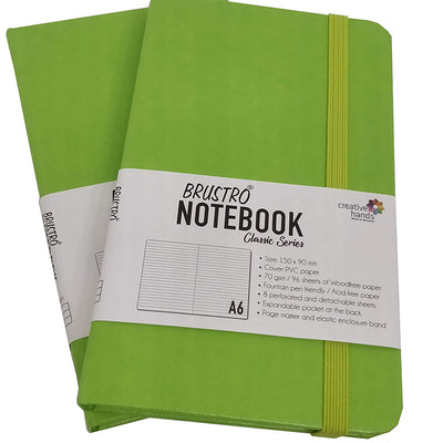 BRUSTRO NOTEBOOK CLASSIC SERIES TWIN PACK A6