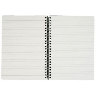BRUSTRO Notes A5 Size, 1 Subject Ruled Notebook, 80 sheets / 160 pages, 70 gsm Ivory paper, Slate Cover