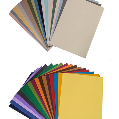 Brustro Artist's Pastel Papers 160 GSM A4 Bright & Soft shades 40 sheets (20 Sheets of each shades)