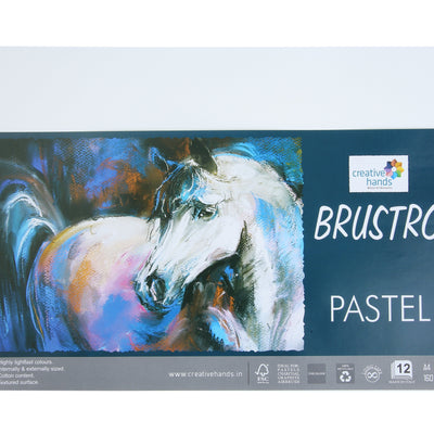 Brustro Artists Pastel Papers 160 GSM A4 White 2 Packets (Each Packet Contains 12 Sheets)