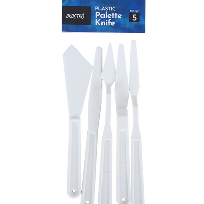 Brustro Plastic Palette Knives Set of 5