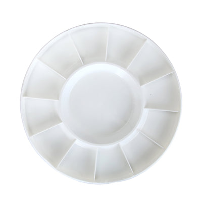 Brustro Round Plastic Palette 13 Wells with Clear lid (30 cm/12” Dia)