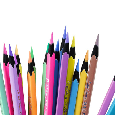 BRUSTRO Artist's  Coloured Pencils Pastel Tone Set of 36 (in elegant tin box)