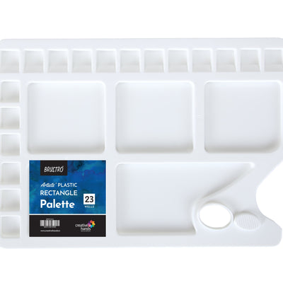 Brustro Rectangle 23 Well Plastic Palette 34.5X23.5CM
