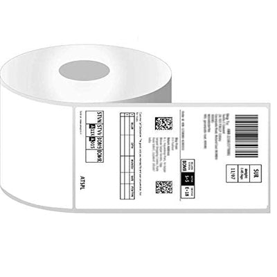 Brustro Self Adhesive White Direct Thermal Shipping Labels Stickers, 4 X 6-inch (100x150 mm = 500 Lables) 1-inch Core