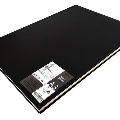 Brustro Artists' Sketch Book Stitched Bound A3-110 GSM, 124 Pages Acid Free