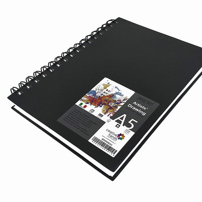 Brustro Artists Sketch Book Wiro Bound A5 Size ( 14.8 CM x 21 CM ), 116 Pages,160 GSM (Acid Free)