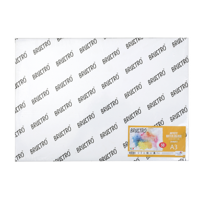 Brustro Artists' WC 25% Cotton 200gsm Cold Pressed jumbo - A3 (50 Sheets)