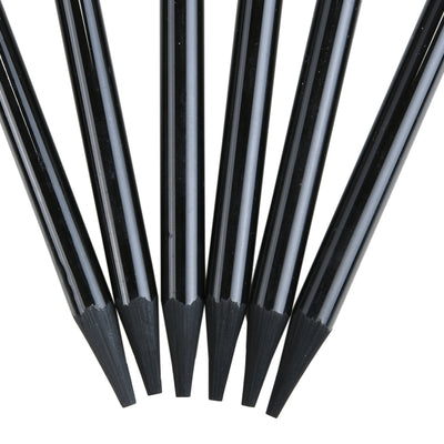 Brustro Woodless Charcoal Pencil Set of 6 (3 Soft, 2 Medium, 1 Hard)
