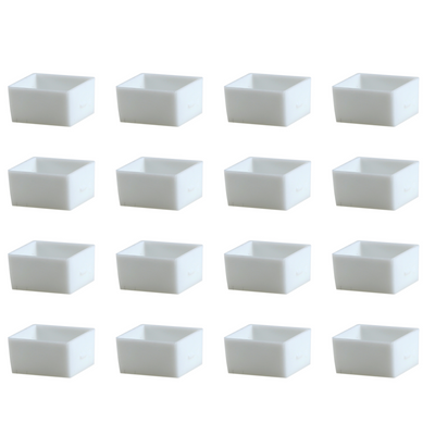 Brustro Empty Watercolour Half Pans - Pack of 24