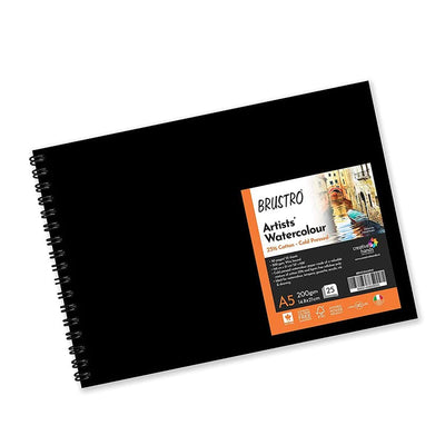 Brustro Watercolour Ink Set B of 6 x 15ml (6 Shades with Free Watercolour A5 Wiro Journal Worth Rs 399)
