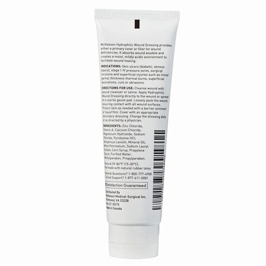 Hydrophilic Wound Dressing with Zinc, Vitamins A and B6, Calcium and Magnesium