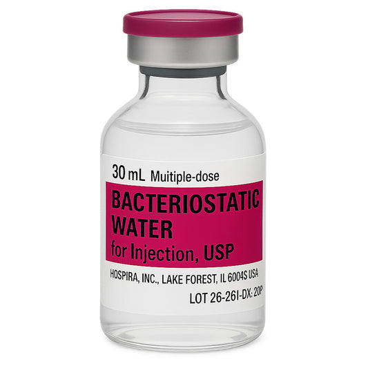 Bacteriostatic Water Injection by Hospira, Multiple Dose Vials 30 mL 25/Pack (Rx)