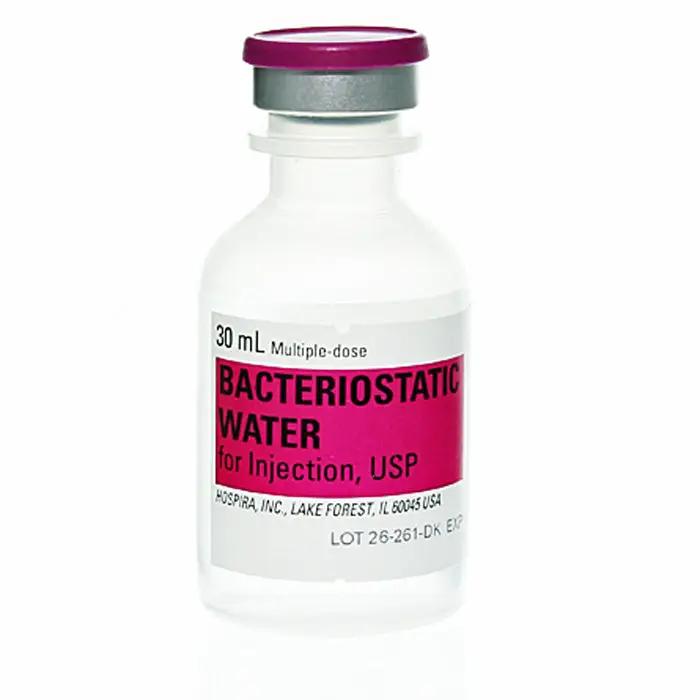 Bacteriostatic Water Injection by Hospira, Multiple Dose Vials 30 mL 25/Pack (Rx)