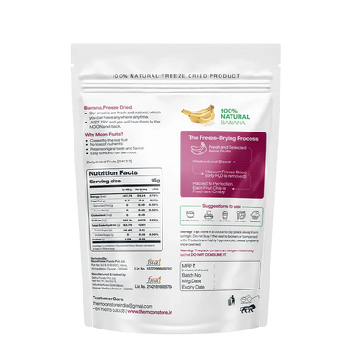 Moon Freeze Dried Banana Cubes | 16 gms