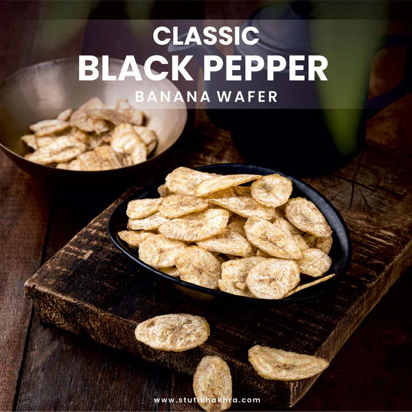 Stuti Banana Chips - Black Pepper | 200 gms
