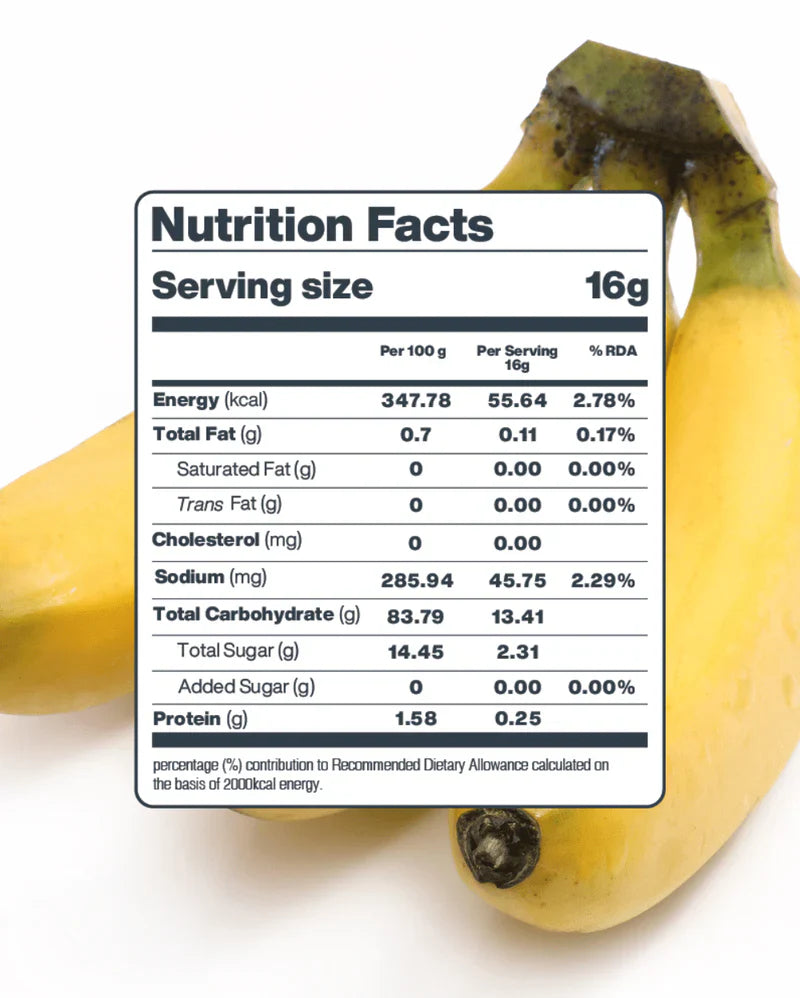 Moon Freeze Dried Banana Cubes | 16 gms