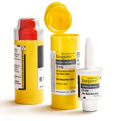 Baqsimi Glucagon Nasal Powder Spray 3 mg  (Rx)