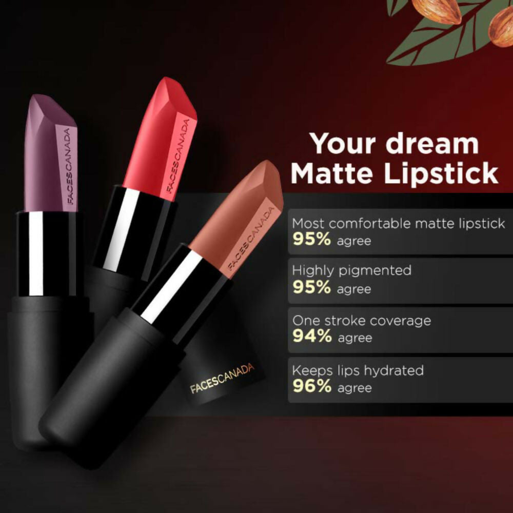 Faces Canada Weightless Matte Finish Lipstick - Pink Sugar 04