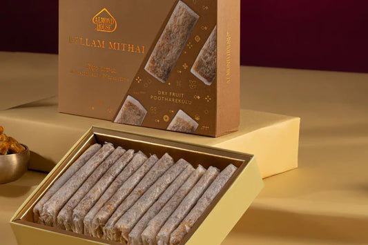 Almond House Bellam Dry Fruit Pootharekulu 6 Pcs