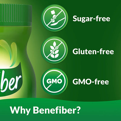 Benefiber Daily Fiber Supplement On-The-Go Unflavored Powder Stick Packs 28 Sticks