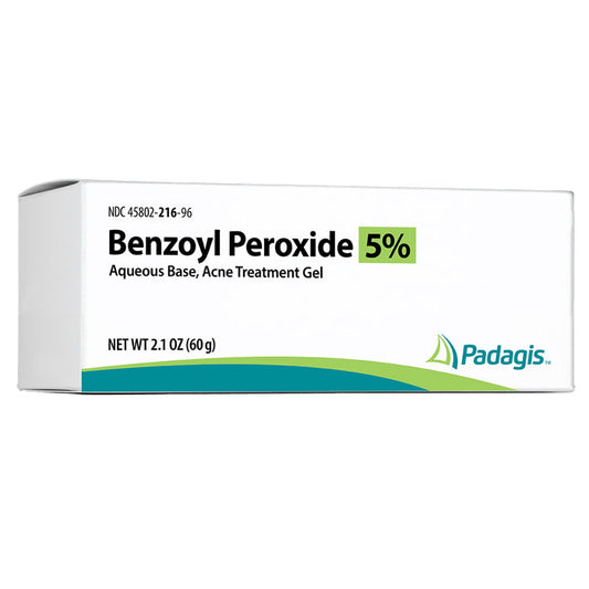 Benzoyl Peroxide 5% Aqueous Base, Acne Treatment Gel