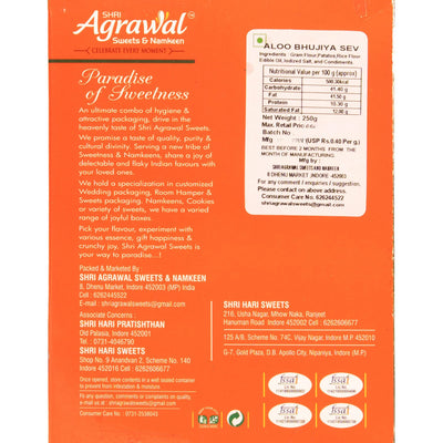 Shri Agrawal Sweets & Namkeen Aloo Bhujia Sev - 500 gms