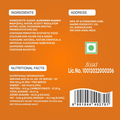Mapro Alphonso Mango Fruit Crush - 750 ml
