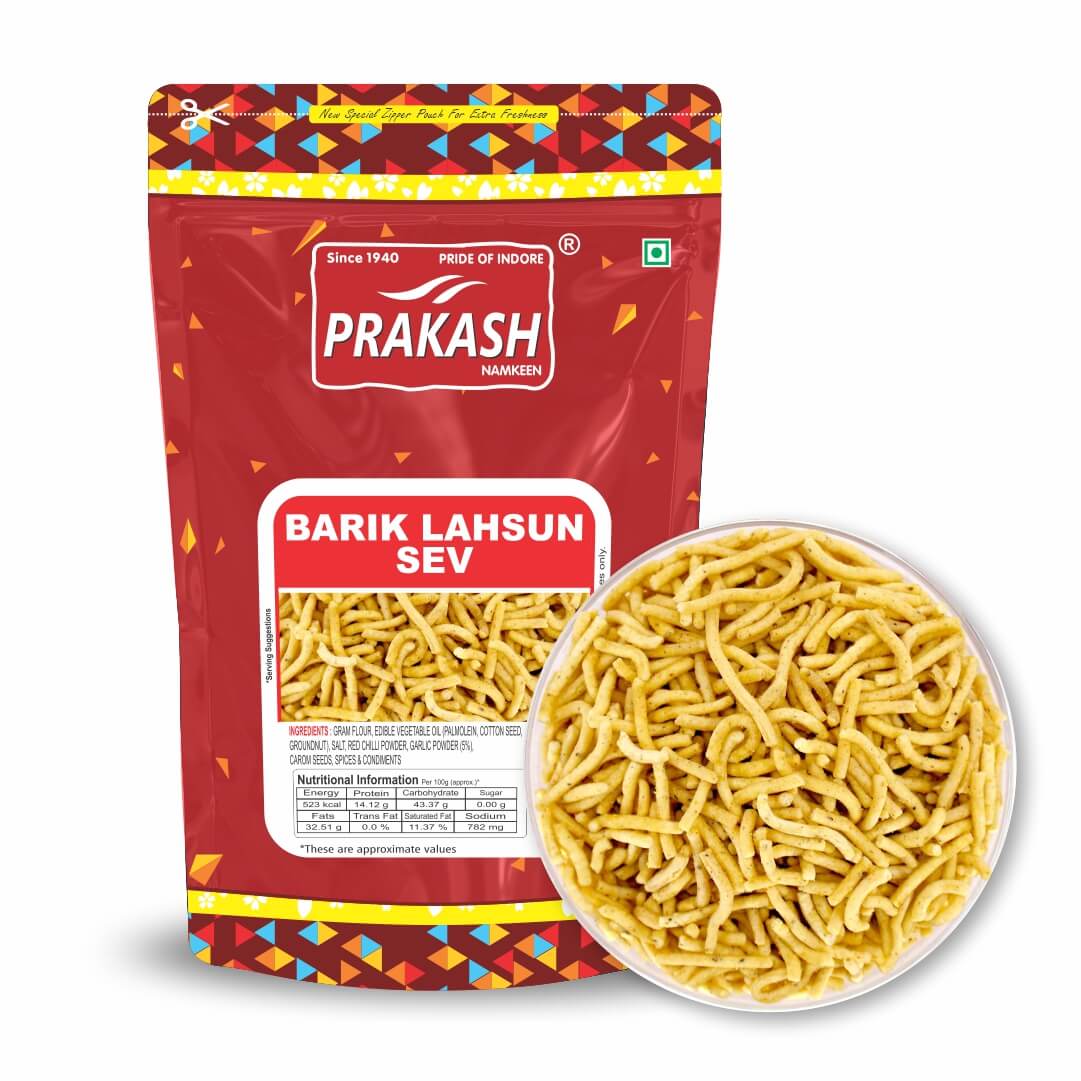 Prakash Namkeen Barik Lahsun Sev - 250 gms